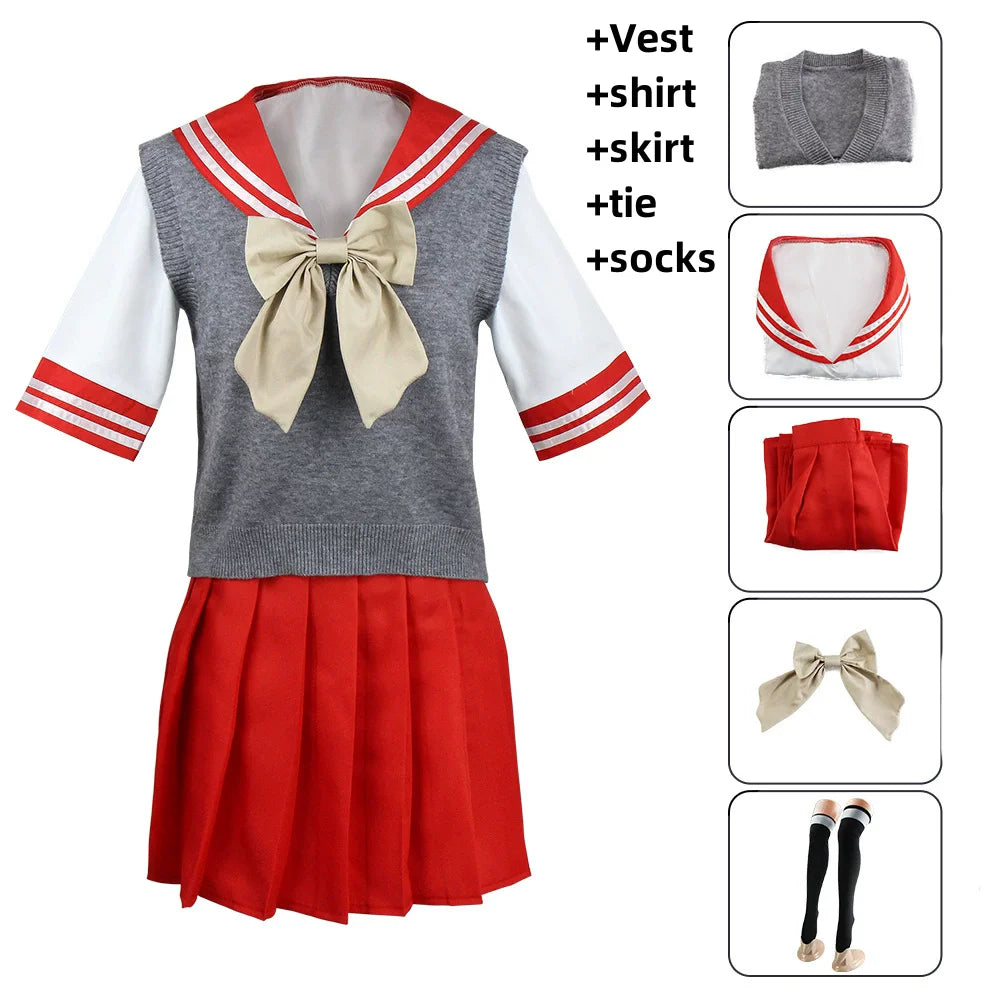 Anime My Dress-Up Darling Kitagawa Marin Inui Sajuna Gojo Wakana Cosplay Costume School Uniform Dress Wig Man Woman Sexy Suit