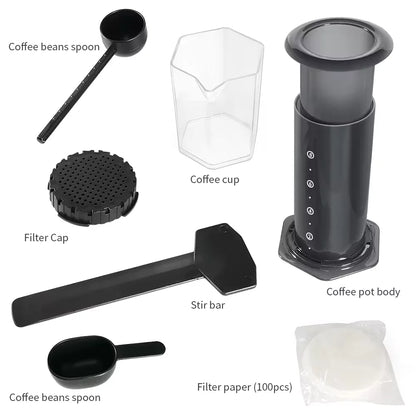 New 250ml Espresso Coffee Maker Machine Portable Cafe French Press Coffee Pot With Filter Paper Kit Bar Set For AeroPres