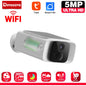 Tuya Wifi Solar Bullet Camera Outdoor 5MP Waterproof Battery Powered CCTV Surveillance Security Camera Wireless 2 Way Audio