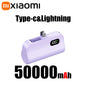 Xiaomi Mini Power Bank 50000mAh 2-in-1 Large Capacity LED Digital Display Portable Fast Charging External Battery For IPhone New