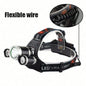 LED Zoom Headlight Outdoor Rechargeable Waterproof Flashlight Camping Headlight Hunting Lighthouse Torch Fishing Headlight