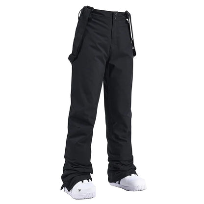 Cheap Women's and Men's Ice Snow Pants Outdoor Snowboarding Clothing Strap Trousers Skiing Suit Wear 10K Waterproof