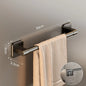 Wall Mounted Towel Holder Slipper Rack Bathroom Storage Rack Holder Without Drilling Bathroom Horizontal Bar Towel Rack