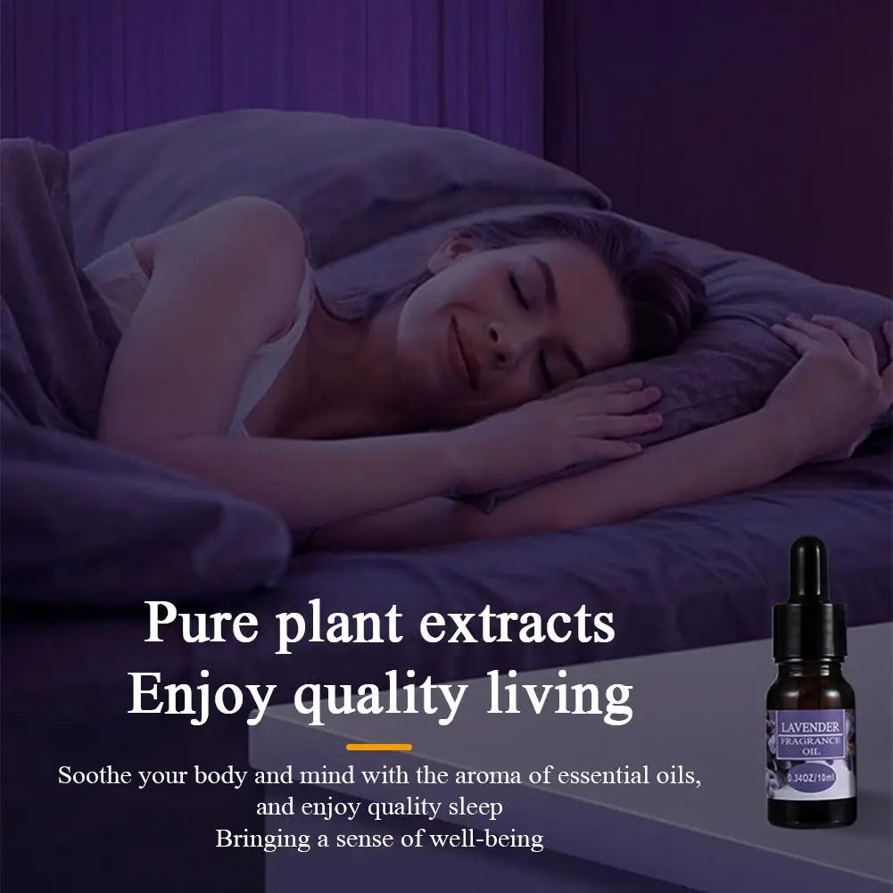 10ml Natural Plant Aromatherapy Oil 9 Flavors Essential Oils for Aroma Diffuser Air Humidifier Lavender Jasmine Sandalwood