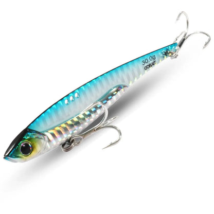 GOBAIT VIB Fishing Lure 20g 25g 30g Metal Jig Sinking Blade Treble Hook Spinner Spoon Cast RATION Carbon Steel Tackle Hard Bait