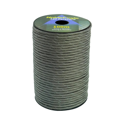 Reflective Paracord Rope, Military, 7 Strand, 4mm, 550 Tactical Parachute Cord, Camping Tent, Lanyard, DIY Bracelet Weaving Rope
