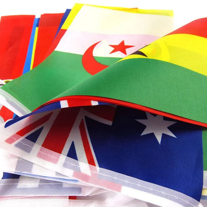 Country Flag  2026 48pcs  NEW foot ball cup Countries String Flag world National Banner Football Event Garlands decor