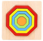 Stacking Puzzle Game Blocks Educational Toy for Kids Montessori Wooden Shape Sorting Puzzle Sensory Toys Developmental 1 2 3 4 Y