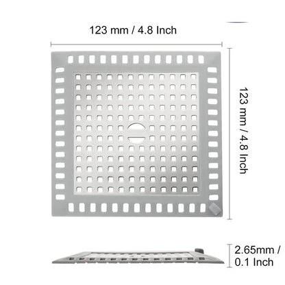 Shower Drain Cover Hair Catcher Drain Filter Bathroom Protector Stainless Steel Sink Strainer Drain Filter Bathtub Hair Catcher