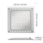 Shower Drain Cover Hair Catcher Drain Filter Bathroom Protector Stainless Steel Sink Strainer Drain Filter Bathtub Hair Catcher