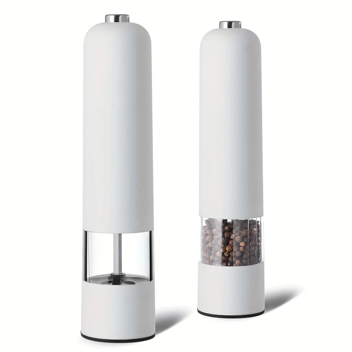 Stainless Steel And ABS Electric Salt Pepper Grinder Set Automatic Operation Spice Mill Charging And Battery Model for Kitchen