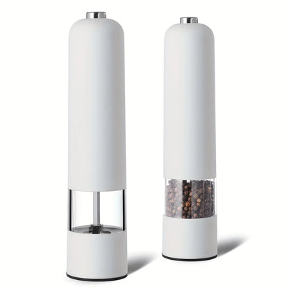 Stainless Steel And ABS Electric Salt Pepper Grinder Set Automatic Operation Spice Mill Charging And Battery Model for Kitchen