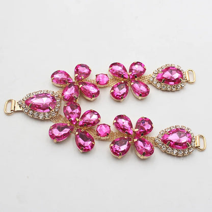1 pcsOf Fashionable Rhinestone Metal Slipper Chains And Bread Shoes Bikini Women's Shoes Metal Slippers Women's Open Toe