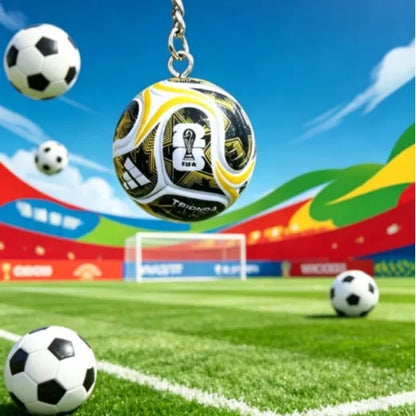 2026 FIFA World Cup Enamel Metal Keychain, UV Printed Soccer Key Ring, Football Fan Souvenir, Car Bag Pendant, Sports Gift