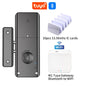 No Drilling Smart Tuya App Bluetooth Indoor Invisible Lock for Wooden Door Electronic 13.56 IC Card Lock Support Gateway to Wifi