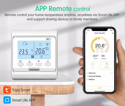WiFi Smart Tuya Thermostat for Electric Floor Heating Water/Gas Boiler Temperature Remote Controller with Google Home & Alexa