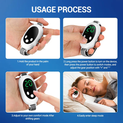 Handheld 20 Levels EMS Sleep Aid Relaxation Treatment Microcurrent Pulse Hypnosis Device Insomnia Rechargeable
