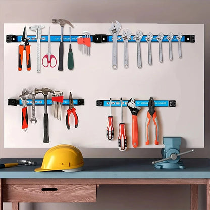 Magnetic Tool Holder Heavy-duty Magnet Tool Bar Long Strip Garage Workshops Hardware Storage Metal Organizer Rack For Workbench