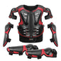 Kid's Motorcycle Armor Vest Protection Motocross Body Armor Jacket Protective Armors Riding Kneepads Moto Full Armor Children