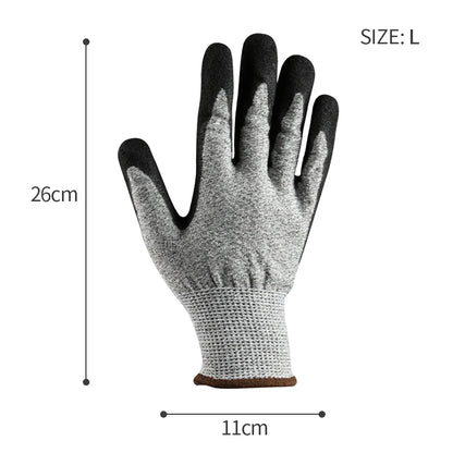 Level 5 Cut Resistant Gloves 3D Comfort Stretch Fit  Washable Anti-cut Protective Gloves for Construction Gardening