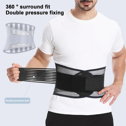 Support Belt Protection Belt Breathable Mesh Lumbar Protector with Dual Adjustable Straps for Fitness Support Sports Accessories