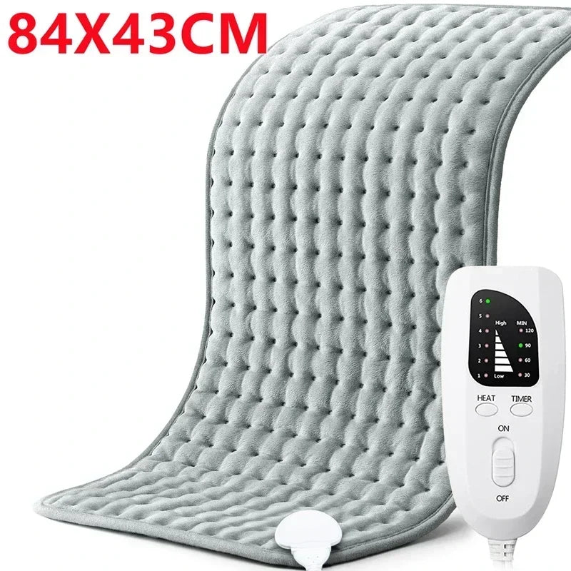 Electric Heating Pad Adjustable Warm Body Blanket Heated Blanket Waist Back Leg Warming Mat with Intelligent Timing Heated Pad