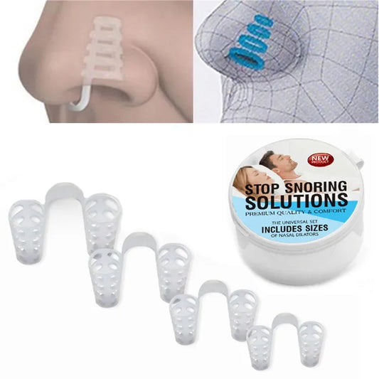 Anti Snoring Anti Snore Nose Clip Silicone Snoring Solution Device Snore Stopper Sleeping Aid Nasal Dilators Health Care