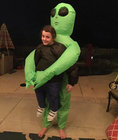 ET-Aliens Inflatable Costume Scary Monster Cosplay for Adult Kids Thanksgiving Christmas Party Festival Stage Children Clothing