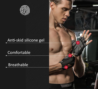 Pink Half Finger Gloves Women Breathable Mesh Non Slip Female Gym Gloves Quick Off Weight Lifting Grip Gloves
