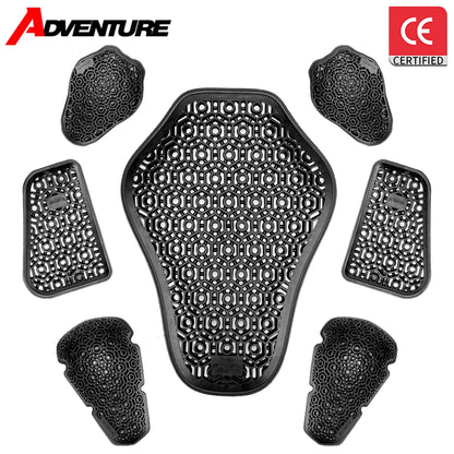 Motorcycle Protective Gear Motorcycle Shoulder Elbow Back Protection Pad Racing Safety Insert Armor Back CE Protector Equipment