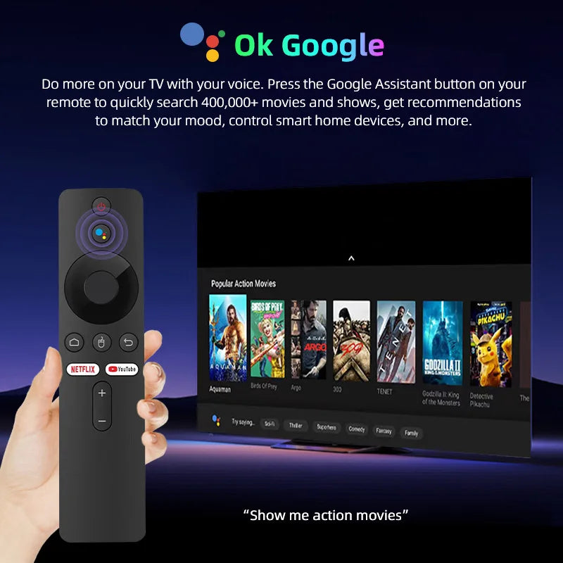 Q10 Android14 8K HDR10+ Smart TV Box Allwinner H313 128G Dual Wifi BT5.0 Set Top Box Media Player with Google Voice AssistantStreaming & Home Media PlayersGoWisse.com
