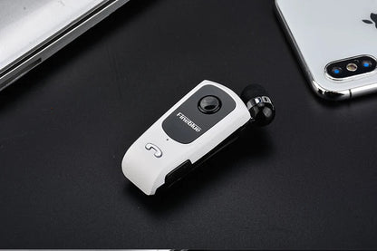 Fineblue F920 Wireless Retractable Portable Mini Bluetooth Headset Calls Remind Vibration Wear Clip Sports Running Earphone