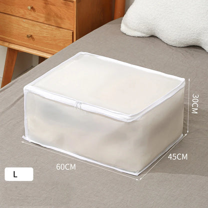 Underbed Storage Bag Foldable Quilt Bag Wardrobe Clothes Storage Box Dustproof Organizer Large Capacity Quilt Storage Bag