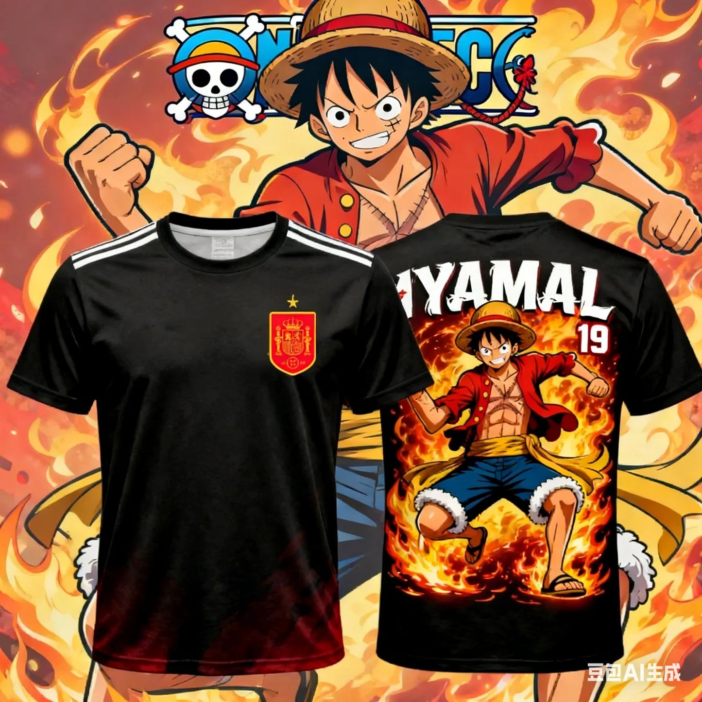 2026 New Arrival - Special Edition "One Dragon" Spanish Football Jersey - Round-neck Top - Suitable for Children's Football Spor