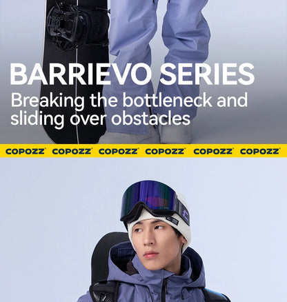 COPOZZ Skiing Coats Winter Warm Women Men Tracksuit Hooded Sports Snowboard Jacket Mountain Female Outwear Windproof Ski Clothes