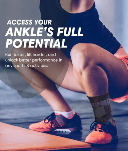 Adjustable Sports Ankle Support Compression Ankle Brace Protector Running Soccer Basketball Gym Ankle Stabilizer Bandage Strap