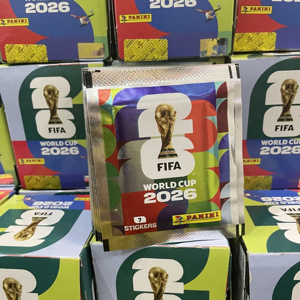 Panini FIFA 2026 World Cup Collectible Sticker Full Box 50 Packs Soccer Trading Stickers, Football Fan Collection Souvenir Gift
