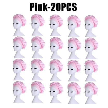 Hundreds of High Elasticity Hair Care Cap Moon Hat Wrapped Headscarf Beauty Cap Shower Cap Female Nursing Satin Sleeping Cap