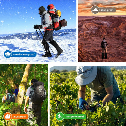 Legging Gaiter Travel Outdoor Leg Warmers Hiking Skiing Waterproof Winter Shoe Cover Boot Tourist Foot Protection Guard