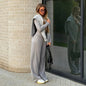 Basic Wide Leg Pants Leisure Suit Women 2025 Spring Solid Long Sleeve Top Casual Loose Trousers 2 Piece Set Hottie Streetwear