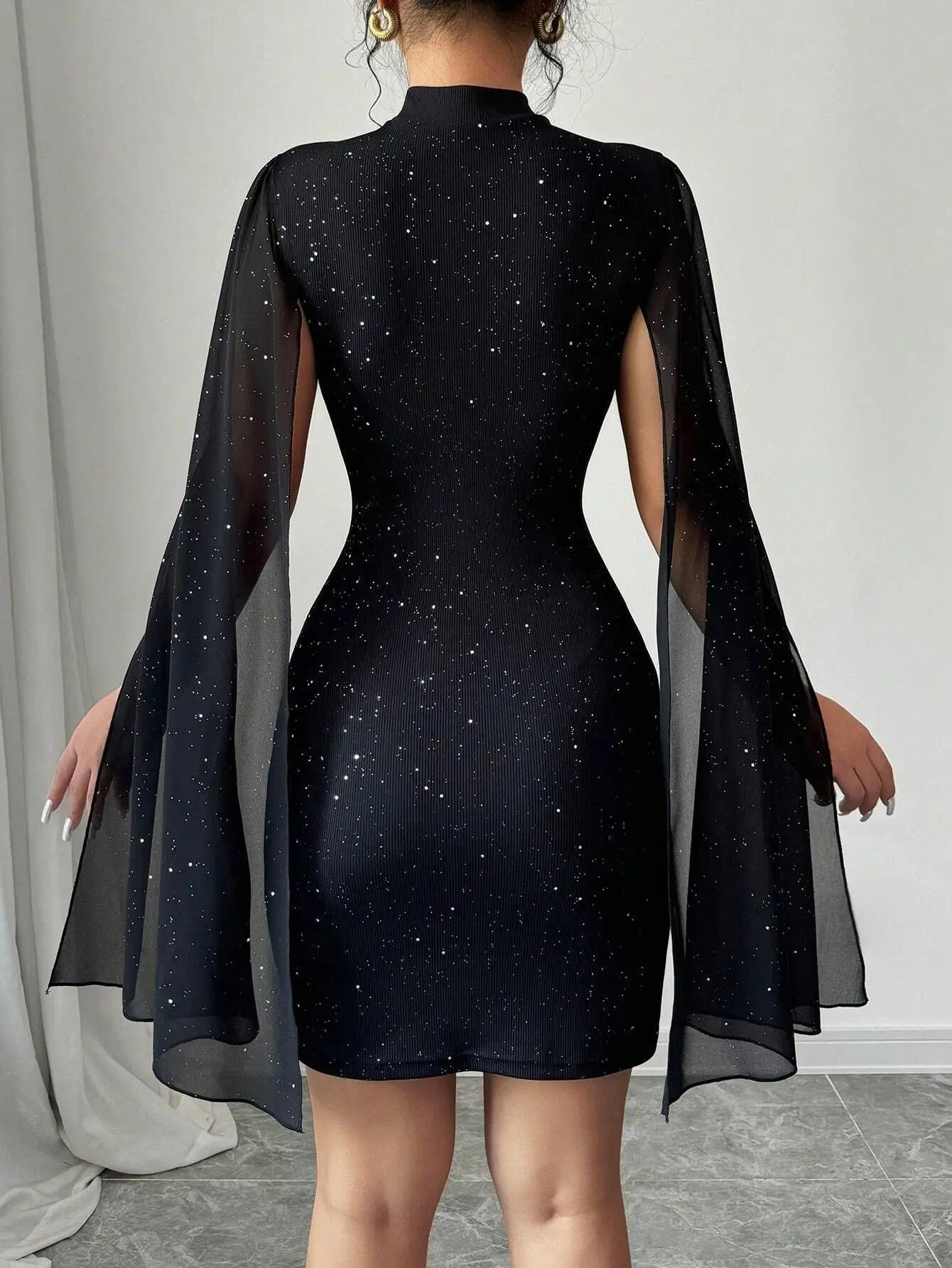 Spring Summer Black Dress New For Women Fashion Elegant Package Hips Mini Beach Party Dresses Robe Femme Womens Clothing