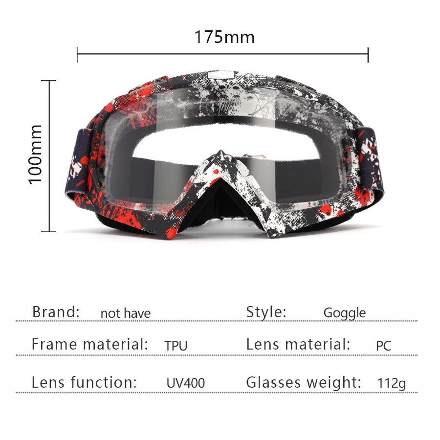Newest Motocross Glasses Motorcycle Sunglasses Man MTB ATV Mask Windproof Protection Skiing Cycling Racing Off-Road Goggles