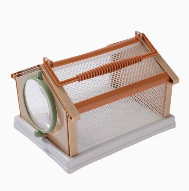New 4 Color Portable Butterfly Insect Habitat Cage with Carrying Handle Collapsible Breathable Mesh Caterpillars Cage for Insect