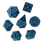 DND Celtic Knot Dice with Unique D4 7Pcs/Set New Pattern D4- D20 Polyhedral Dice for Role Playing Board Game D&D Tabletop Games