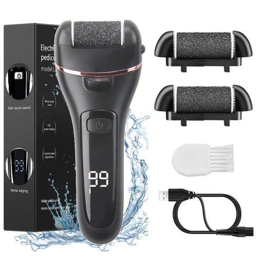 Portable Electric Foot Heel Care Tool Pedicure tool Pedicure Feet Heels Skin Remover Cuticle File Set USB Pedicure For Men Women