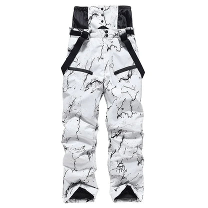 Women's and Men's Ski Pants Windproof Waterproof Snowboarding Pants Winter Outdoor Warm Snow Sports Pants Men Women Skiing