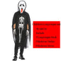 Halloween Scary Skeleton Ghost Cosplay Costume Masks Gloves Costume Suit Masquerade Carnival Horror Clothes for Adults Kids