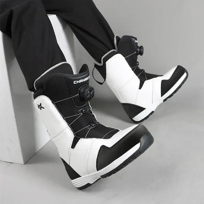 2025 Ski Snowboarding Shoes Man Snow Boots Warm Anti Boots Women Wire Buckle Models Fast Wear Skiing Shoes Men Winter Equipment