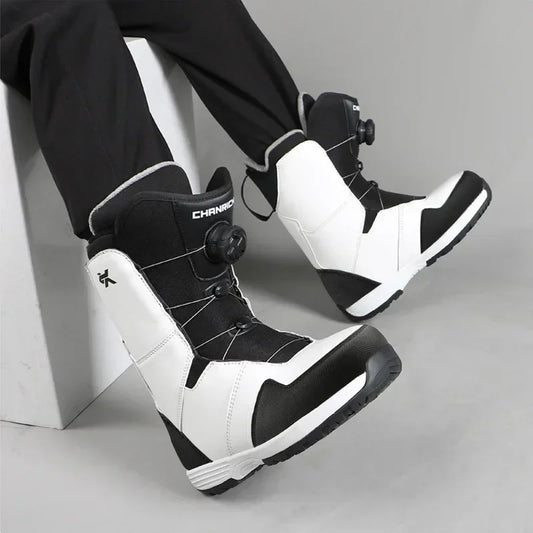 2025 Ski Snowboarding Shoes Man Snow Boots Warm Anti Boots Women Wire Buckle Models Fast Wear Skiing Shoes Men Winter Equipment
