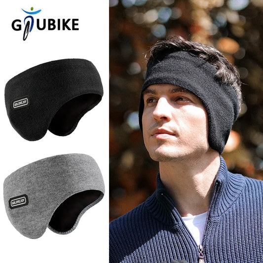 GTUBIKE Winter Unisex Thicken Warm Fur Earmuffs for Men Women Velvet Plush Ear Muffs Protector Outdoor Cycling Skiing, Black